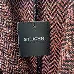 Load image into Gallery viewer, St. John NWT Herringbone Knit Belted JACKETS S
