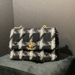 Load image into Gallery viewer, Chanel 19 Flap Bag Tweed HANDBAGS Small
