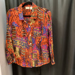 Load image into Gallery viewer, Chicos Silk LS Print TOPS 1
