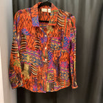 Load image into Gallery viewer, Chicos Silk LS Print TOPS 1
