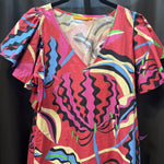 Load image into Gallery viewer, Oliphant SS Print Cotton DRESSES XS
