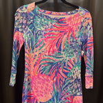 Load image into Gallery viewer, Lilly Pulizter Pineapple Print 3/4 Slv DRESSES XXS
