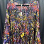 Load image into Gallery viewer, Anthropologie NWT LS Tie Leaf Print COVER UPS S

