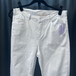 Load image into Gallery viewer, Soft Surroundings 5 Pocket Ruffle Hem JEANS 12
