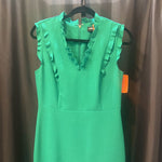 Load image into Gallery viewer, Karl Lagerfeld Ruffle Vneck Sheath DRESSES 8
