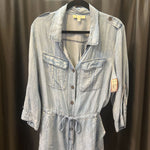 Load image into Gallery viewer, She + Sky Chambray Shorts JUMPSUITS L
