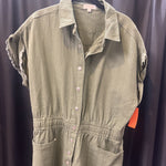 Load image into Gallery viewer, Bucket List Denim SS Snap Up Shorts JUMPSUITS L
