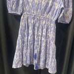 Load image into Gallery viewer, Mer St Barths NWT SS Patterned Tie Waist DRESSES L
