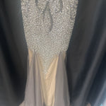 Load image into Gallery viewer, Glove Full Beaded Vneck Tulle Bottom EVENING 8
