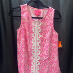 Load image into Gallery viewer, Lilly Pulizter Tank Print Eyelet Center TOPS 0
