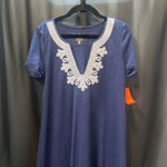 Load image into Gallery viewer, Lilly Pulizter SS Tee Embroidered DRESSES XS
