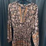 Load image into Gallery viewer, Current Air Floral LS Satin DRESSES Mp

