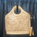 Load image into Gallery viewer, Patricia Nash NWT Carved Circle Handle HANDBAGS AS IS
