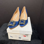 Load image into Gallery viewer, Manolo Blahnik NWB Satin RS Heels SHOES 35.5
