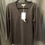 Load image into Gallery viewer, Lafayette 148 NWT Cotton V Neck 3/4 Slv TOPS L
