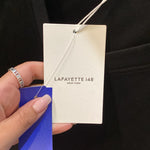 Load image into Gallery viewer, Lafayette 148 NWT Cotton V Neck 3/4 Slv TOPS L

