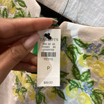 Load image into Gallery viewer, Talbots Nwt Lemon EMbroidered TOPS P
