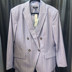 Load image into Gallery viewer, Ann Taylor NWT 2pc Stripe Jacket Pants SUITS 16/18
