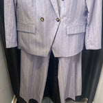 Load image into Gallery viewer, Ann Taylor NWT 2pc Stripe Jacket Pants SUITS 16/18
