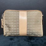Load image into Gallery viewer, Coach Monogram Canvas/Leather HANDBAGS Clutch
