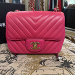 Load image into Gallery viewer, Chanel W/ BOX Chevron Leather HANDBAGS Mini
