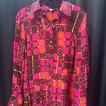 Load image into Gallery viewer, Trina Turk LS Squares Animal Silk DRESSES 8

