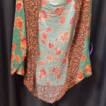 Load image into Gallery viewer, Kachel Floral Leopard Shrug Open SWEATERS OS
