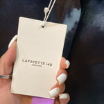 Load image into Gallery viewer, Lafayette 148 NWT Watercolor Bttn Up Wool Silk TOPS M
