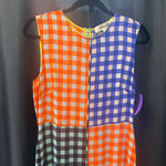 Load image into Gallery viewer, DVF Check Panneled Maxi Silk DRESSES 10
