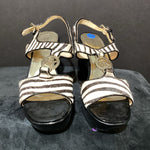 Load image into Gallery viewer, Michael Kors Platform Calf Hair Zebra SHOES 6.5
