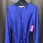 Load image into Gallery viewer, Cupcakes and Cashmere Satin LS Wrap DRESSES S
