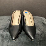 Load image into Gallery viewer, Theory Point Toe Leather Mules SHOES 36
