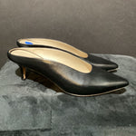 Load image into Gallery viewer, Theory Point Toe Leather Mules SHOES 36
