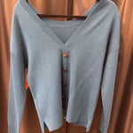 Load image into Gallery viewer, The Kooples Wool Blend Button Back SWEATERS 1 (US S)
