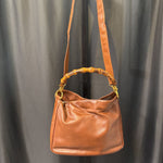 Load image into Gallery viewer, Gucci Leather w/Bamboo Handle HANDBAGS Medium
