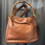 Load image into Gallery viewer, Gucci Leather w/Bamboo Handle HANDBAGS Medium

