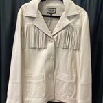 Load image into Gallery viewer, Johnny Was NWT Leather w/Fringe JACKETS XL
