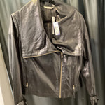 Load image into Gallery viewer, Soft Surroundings NWT Leather Moto JACKETS XL

