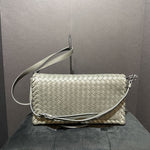 Load image into Gallery viewer, Bottega Veneta Woven Leather Flap HANDBAGS M
