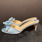 Load image into Gallery viewer, Black Suede Studio Satin Rose Heels SHOES 39
