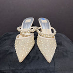 Load image into Gallery viewer, Dolce Vita NEW Mesh Pearl Heels SHOES 9.5
