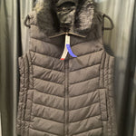 Load image into Gallery viewer, Talbots NWT Puffer Faux Fur VESTS M
