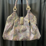 Load image into Gallery viewer, Brahmin Metallic/Irredescent Hobo HANDBAGS Large
