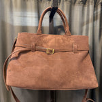 Load image into Gallery viewer, Anthropologie Vegan Suede Tote HANDBAGS Medium
