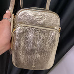 Load image into Gallery viewer, American Leather Co Metallic Leather HANDBAGS Crossbody
