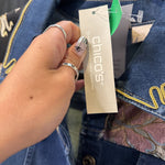 Load image into Gallery viewer, Chicos NWT Denim Embroidered JACKETS 2
