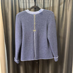 Load image into Gallery viewer, Loden Plankl 2 Tone Wool Lace Back SWEATERS 38
