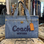 Load image into Gallery viewer, Coach Denim Tote HANDBAGS M
