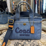 Load image into Gallery viewer, Coach Denim Tote HANDBAGS M
