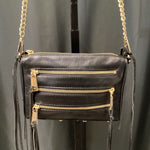 Load image into Gallery viewer, Rebecca Minkoff Leather Multi Zip HANDBAGS Crossbody
